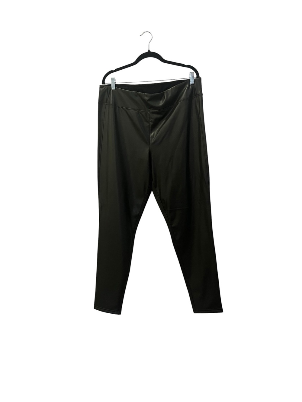 GAP Factory Olive Green Faux-Leather Pants